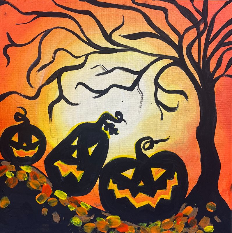 Pizza &amp; Paint Night: Halloween!