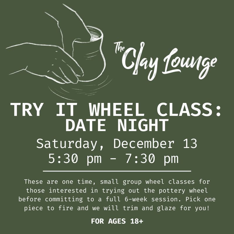 Try It Wheel Class - Saturday, December 13 | 5:30pm - 7:30pm