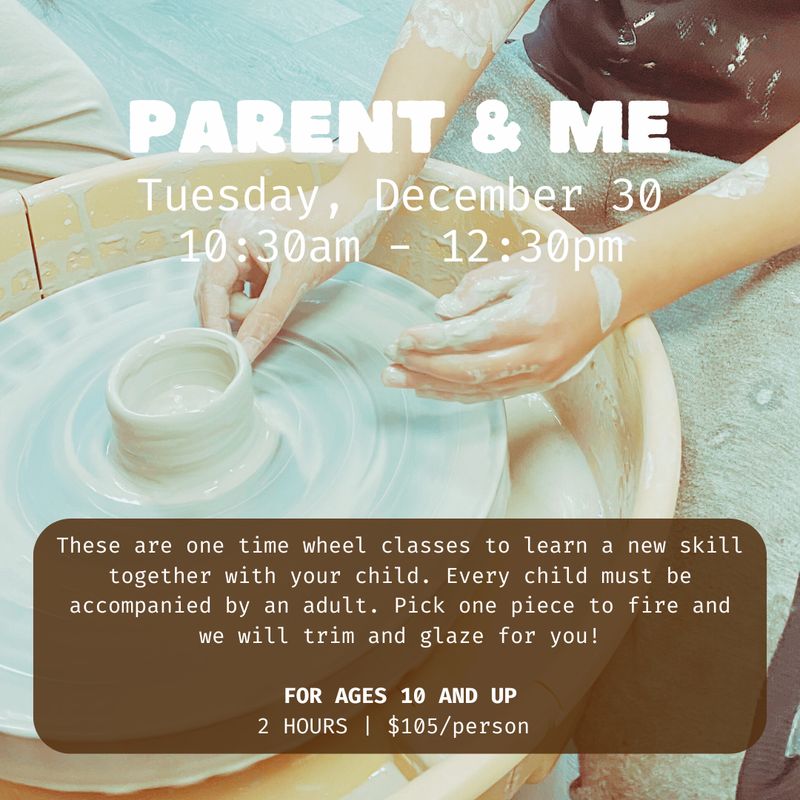 Parent &amp; Me Try It Wheel Class - Tuesday, December 30 | 10:30am - 12:30pm