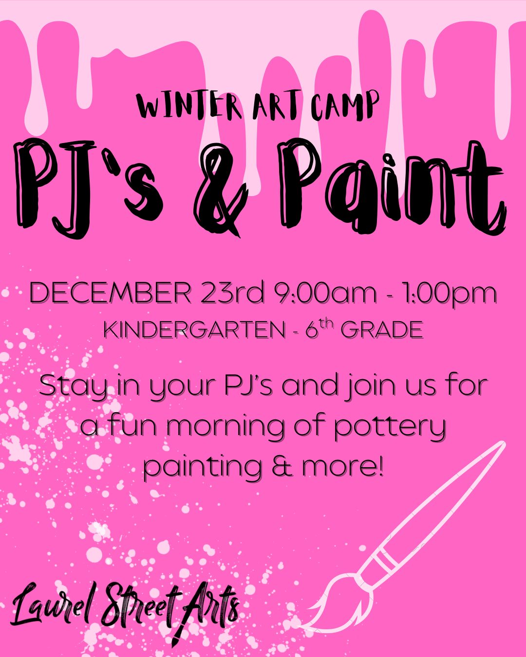 Winter Camp: PJ's &amp; Paint