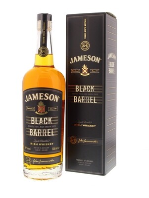 Jameson Black Barrel 40° 70 cl + GBX
