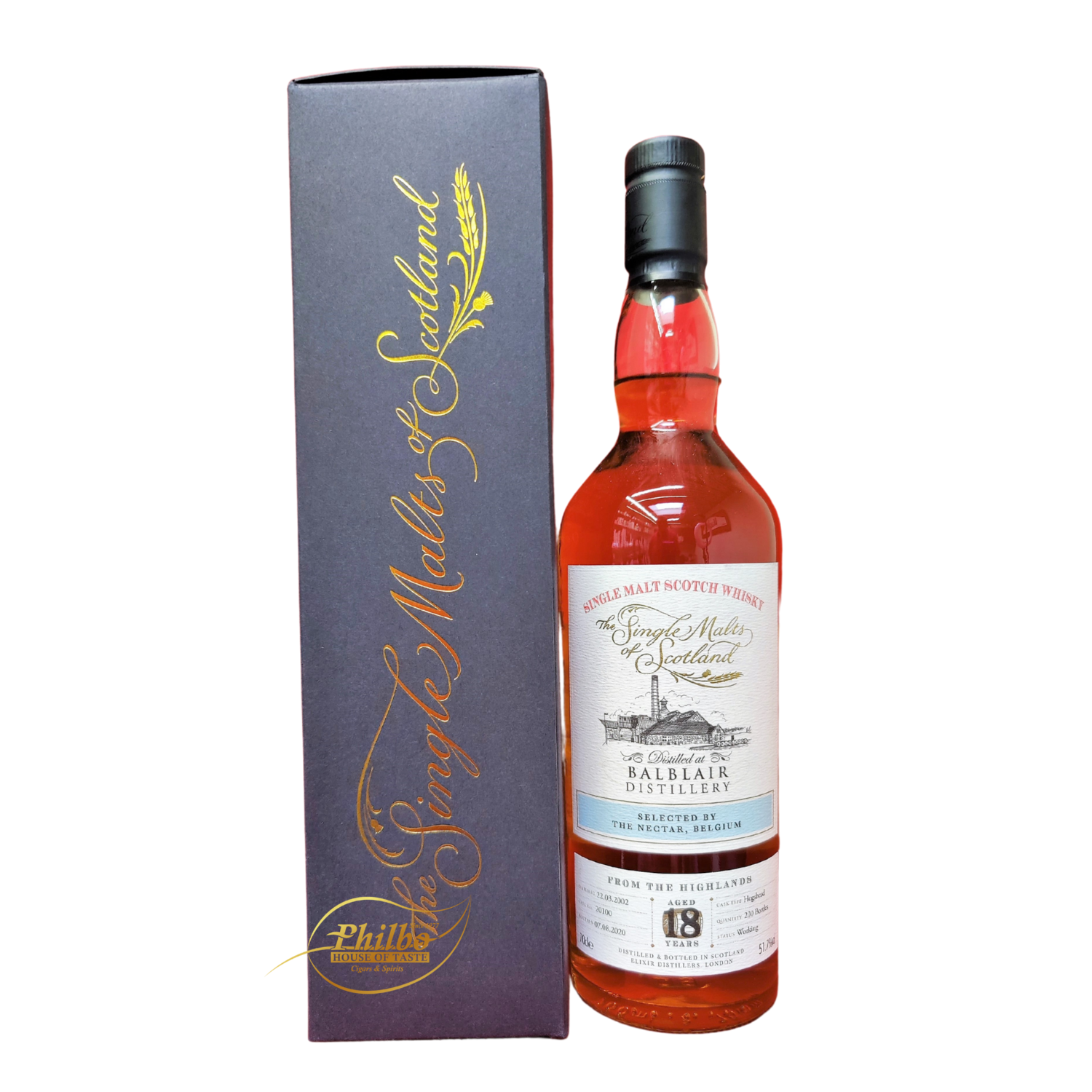 Balblair 2002 18y Single Malts of Scotland 70cl 51,7° Specialy For The Nectar (only 200 bottles)
