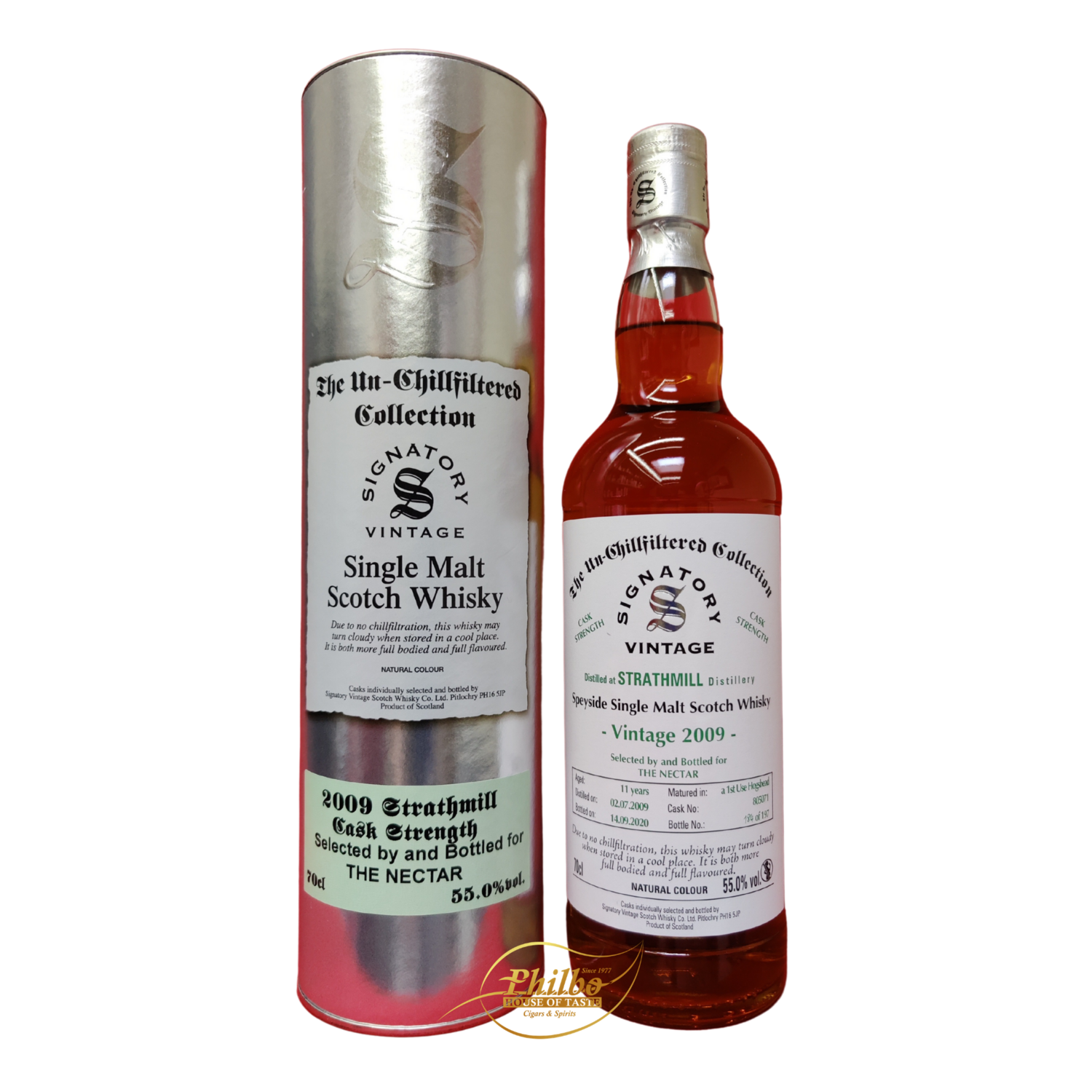 STRATHMILL 2009 11Y Signatory Vintage For The Nectar 70cl 55°