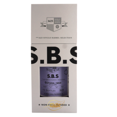 SBS GUYANA 1990 RUM UITVLUGT PORT MOURANE 53,1% 70cl (192 bottles)