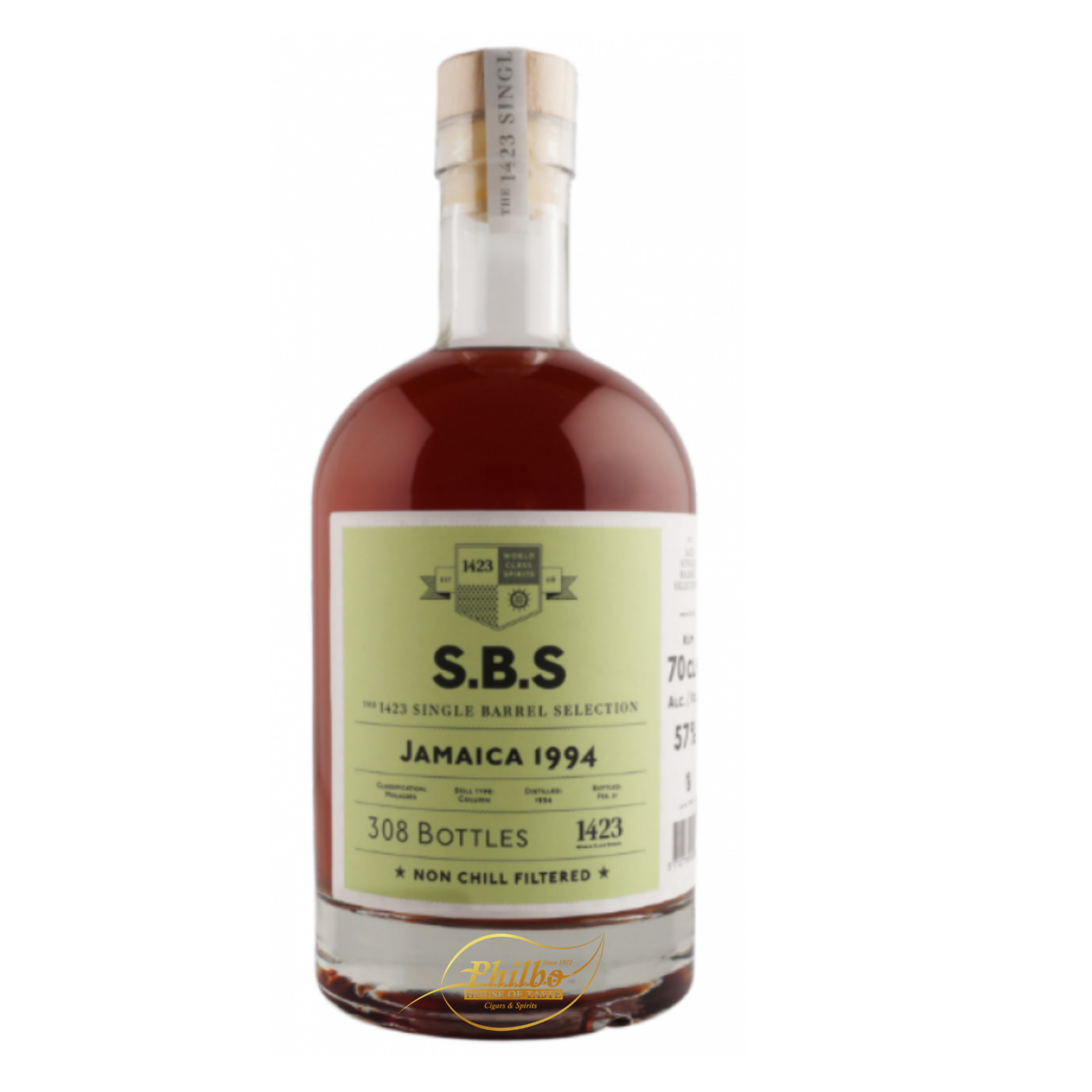 SBS JAMAICA 1994 RUM NEW YARMOUTH ROM 57% 70cl (308 bottles)