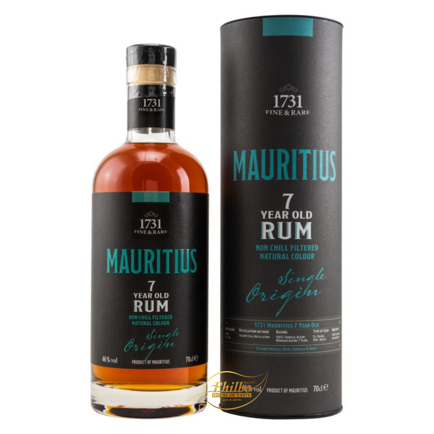 1731 Rum - Single Origin - Mauritius 7 Y 70Cl 46%