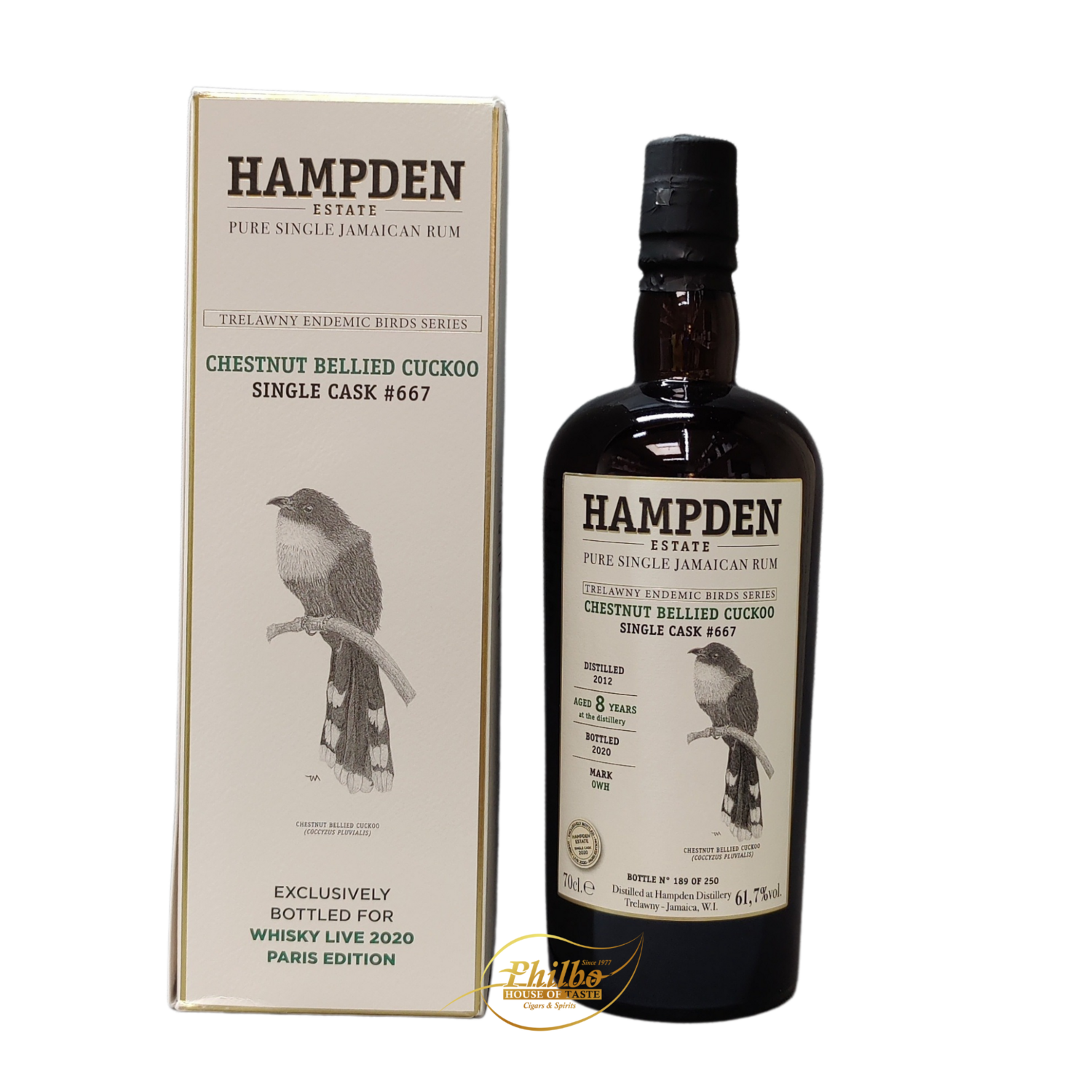 Hampden Endemic Birds Series OWH 2012 Single Cask 8 Year Old #667