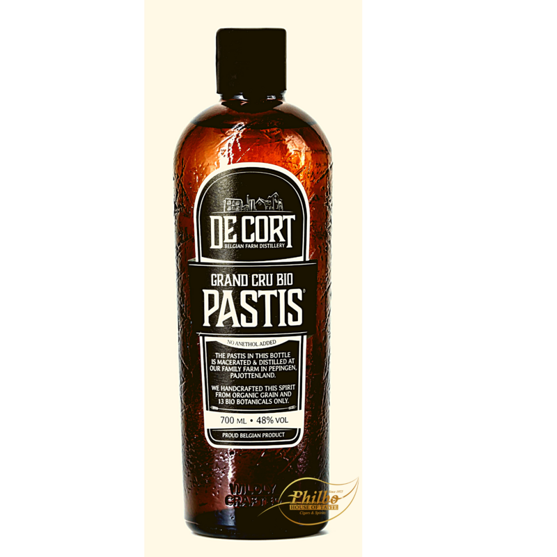 De Cort Pastis Grand Cru Bio 48% 70cl De Cort Pastis Grand Cru Bio 48% 70cl