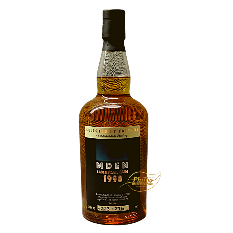 MDEN (HAMPDEN) 1998 HLCF Jamaican Rum Selected By Tasttoe 57,2% 70cl 275 bottles MDEN (HAMPDEN) 1998 HLCF Jamaican Rum Selected By Tasttoe 57,2% 70cl 275 bottles