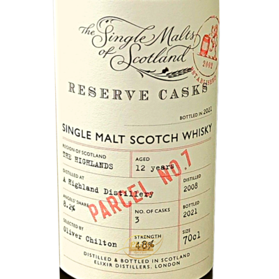 Highland 2008 12y 48% Single Malts of Scotland Reserve Cask Parcel N°7