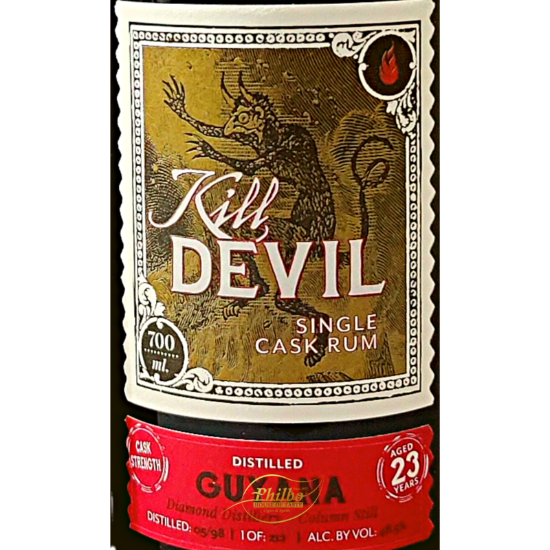 Kill Devil Guyana Diamond 23y Single Cask strength 48,5% 212 bottles