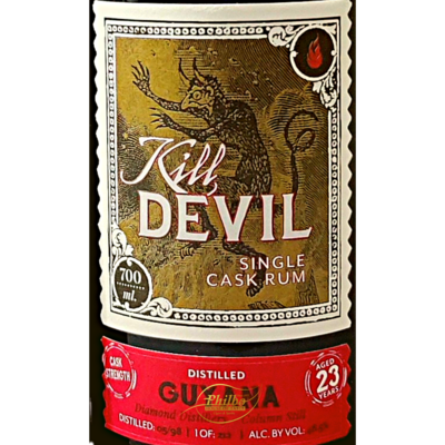 Kill Devil Guyana Diamond 23y Single Cask strength  48,5%  212 bottles