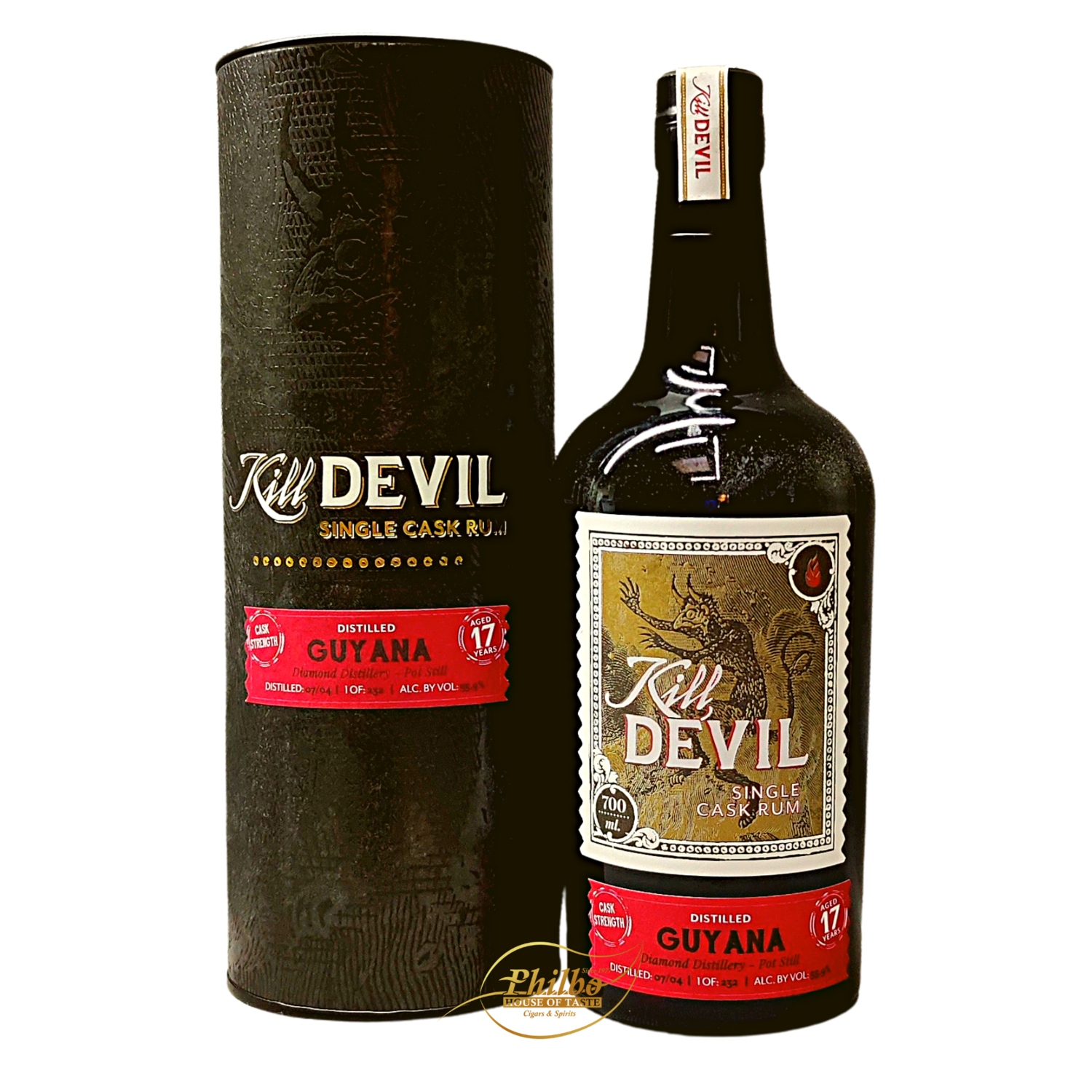 Kill Devil Guyana Diamond 17y Single Cask strength 55,9% 232 bottles