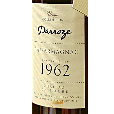 Darroze Bas Armagnac Château De Gaube 1962 43.5%