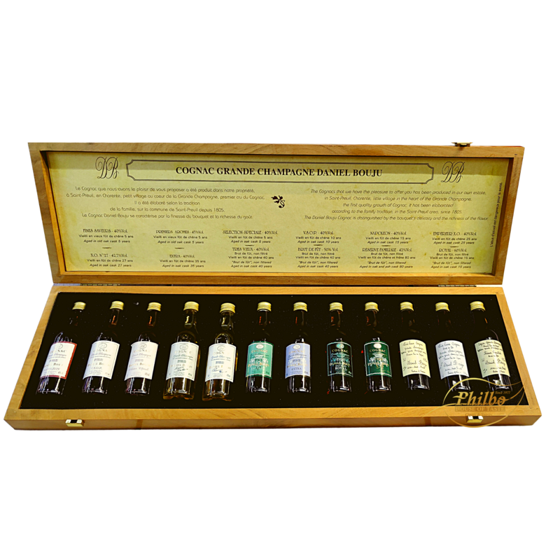 Daniel Bouju Cognac Grande Champagne Coffret Collection 12 x 5cl