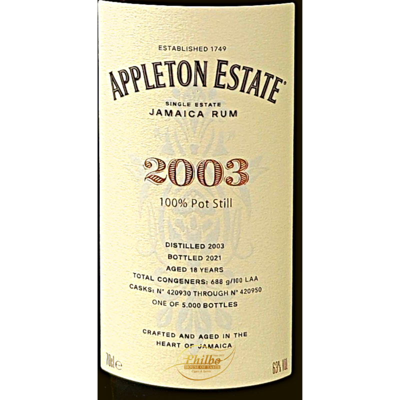 Appleton Estate 2003 Hearts Collection 18y 63%