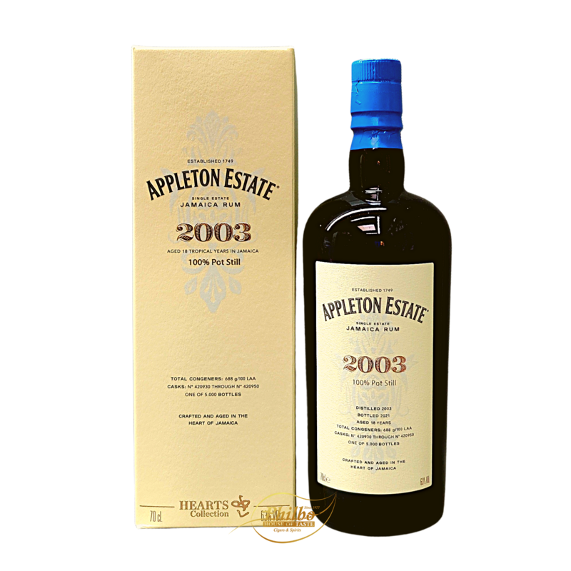 Appleton Estate 2003 Hearts Collection 18y 63%