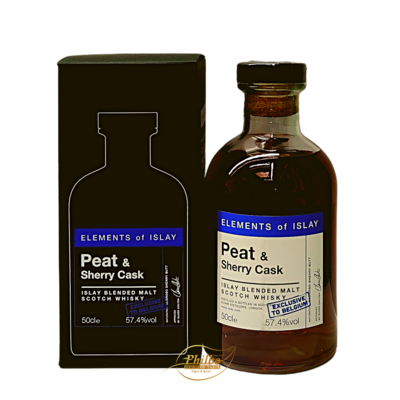 Peat & Sherry Islay Blended Malt Scotch Whisky Elements Of Islay 57,4% 50cl Peat & Sherry Islay Blended Malt Scotch Whisky Elements Of Islay 57,4% 50cl