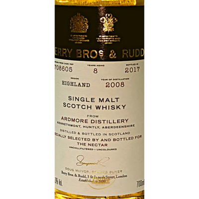 Ardmore 8y 2008 Berry Bros & Rudd 46% for The Nectar