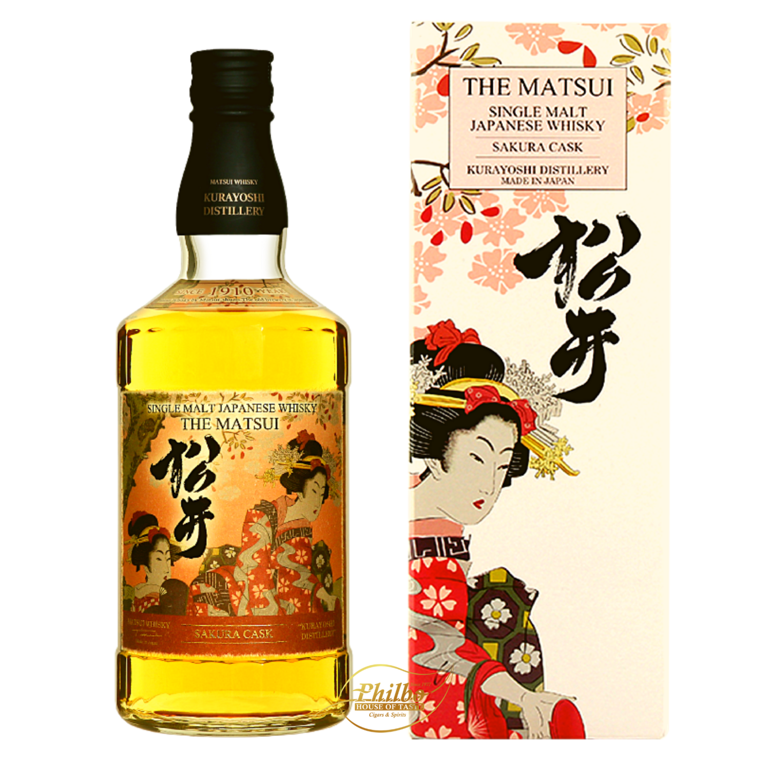 Matsui Single Malt Sakura Cask Limited design bottles for Overseas 48%