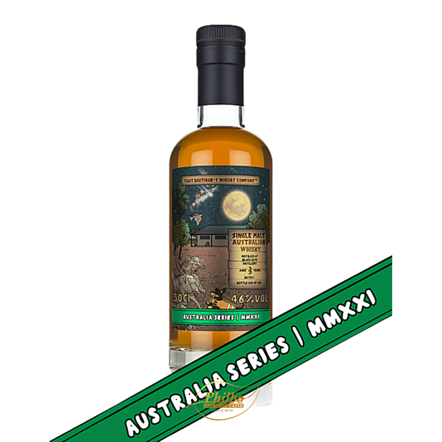 That Boutique Whisky-y Australian Series MMXXI 3y Black Gate 46% 50cl That Boutique Whisky-y Australian Series MMXXI 3y Black Gate 46% 50cl