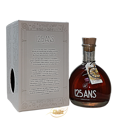 Longueteau Rhum hors d'age 125y Carafe 70Cl 44,4%