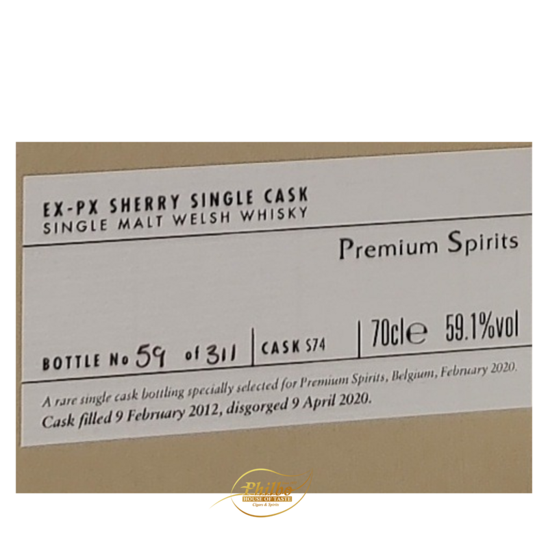 Penderyn 2012 Ex-Px Sherry Single Cask 59,1° 0,7l For Premium Spirit