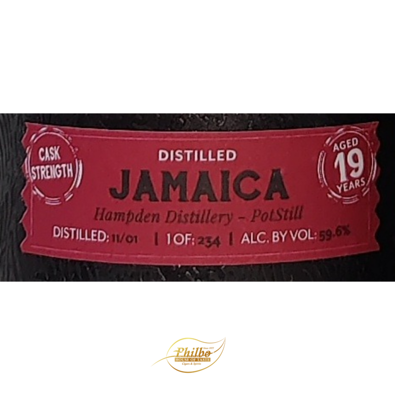 Kill Devil Jamaica Pot Still 19y Single Cask strength 59,6° 234 bottles