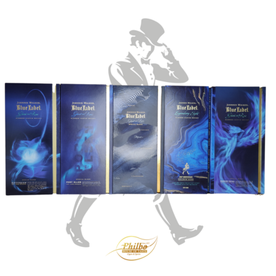 Johnnie Walker Blue Label 5 Ghost & Rare - Brora & Rare-Glenury Royal-Port Ellen-Pittyvaich-200th Anniversary