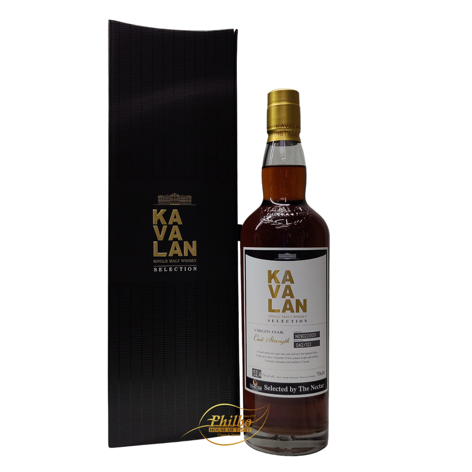 Kavalan Selection Virgin Oak Cask N090220001 for the Nectar - 70 cl - 52.4%