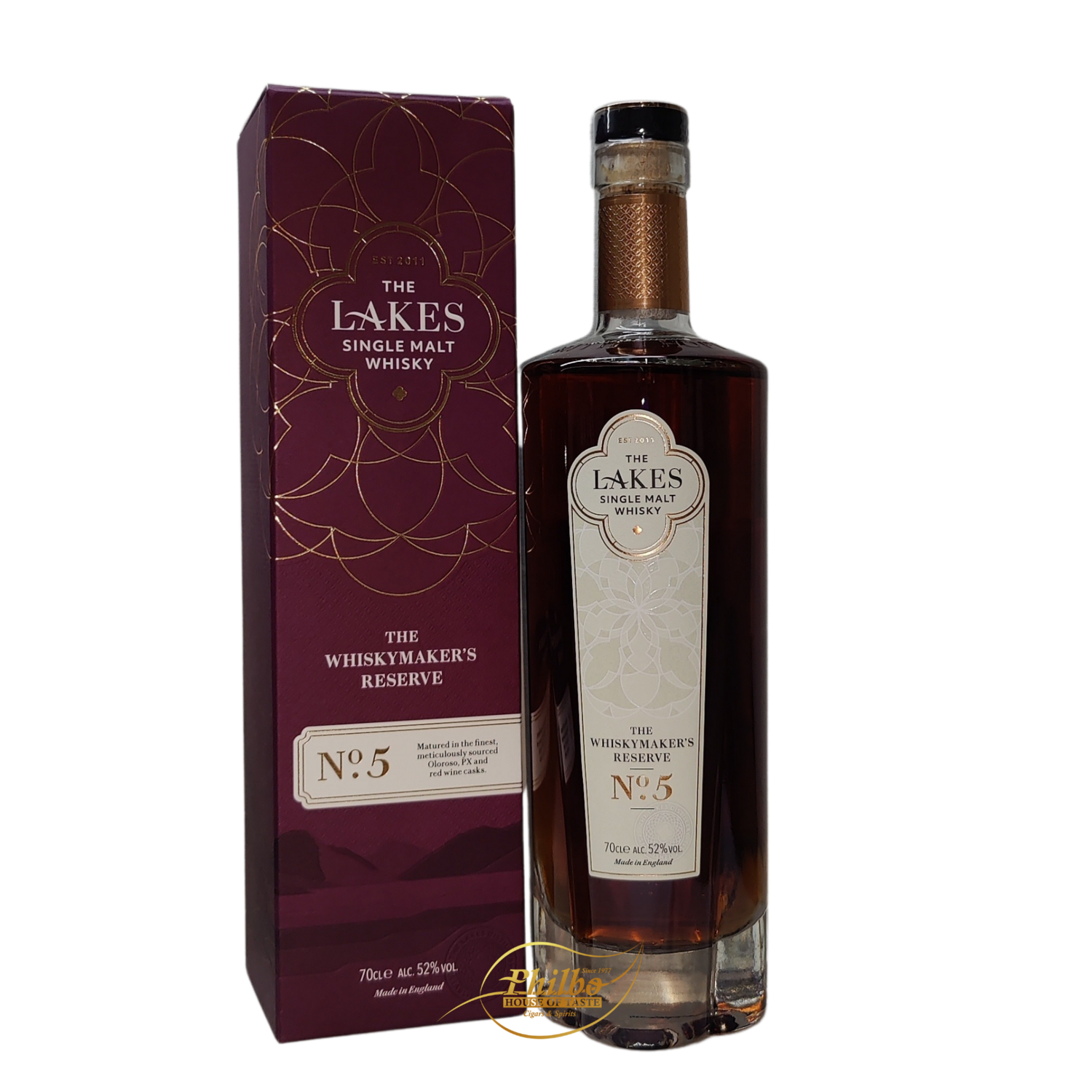 The Lakes Whiskymaker's n°5 Reserve Cask Strength 52° 70cl