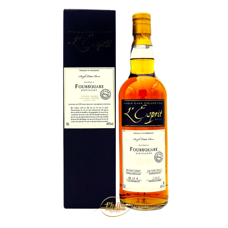 L'Esprit 2007 Foursquare Barbados Single Cask 10y 64° 700ml