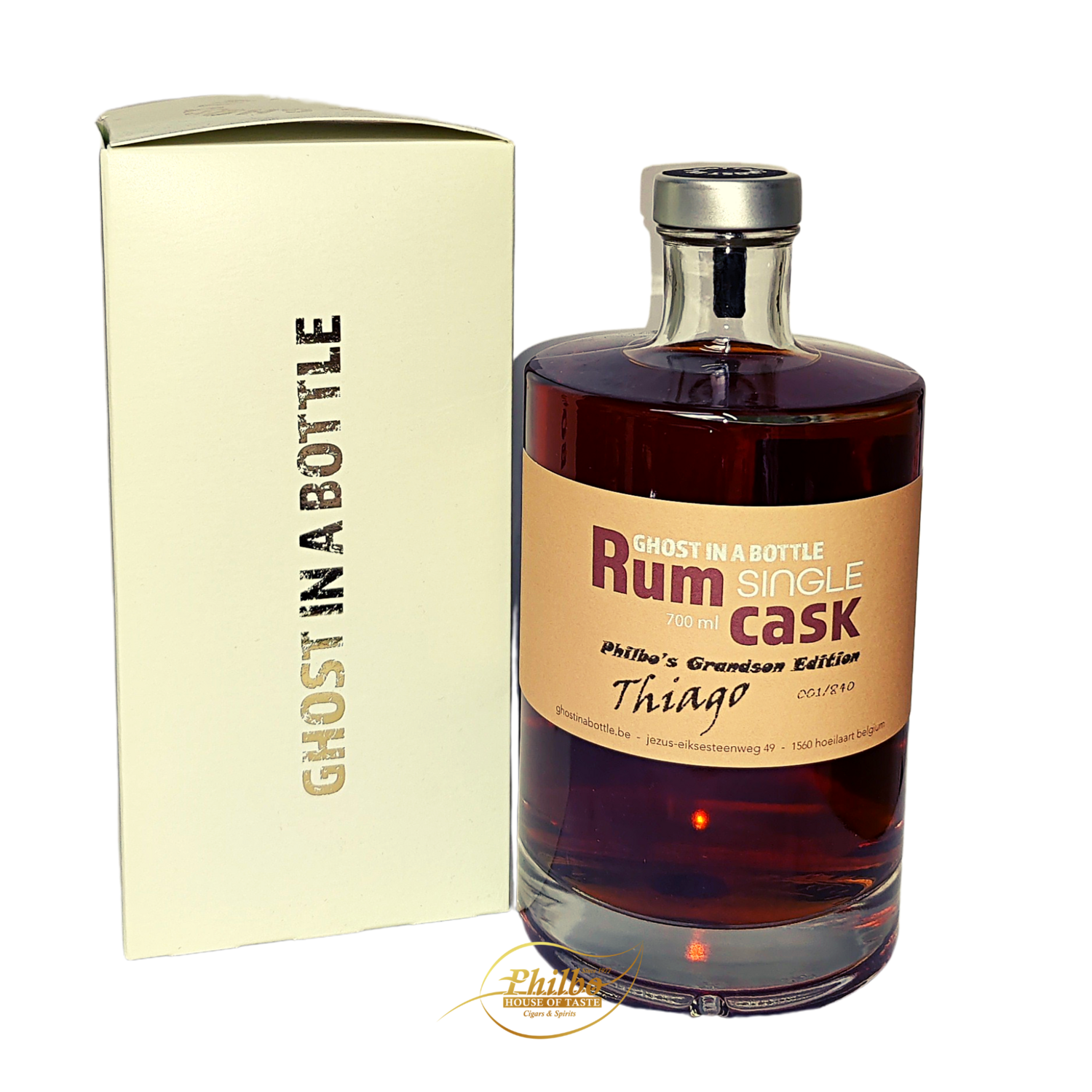 Rum Ghost in a bottle - 58% - cask strength - Exclusive bottling Philbo's grandson - Slechts 24 genummerde flessen