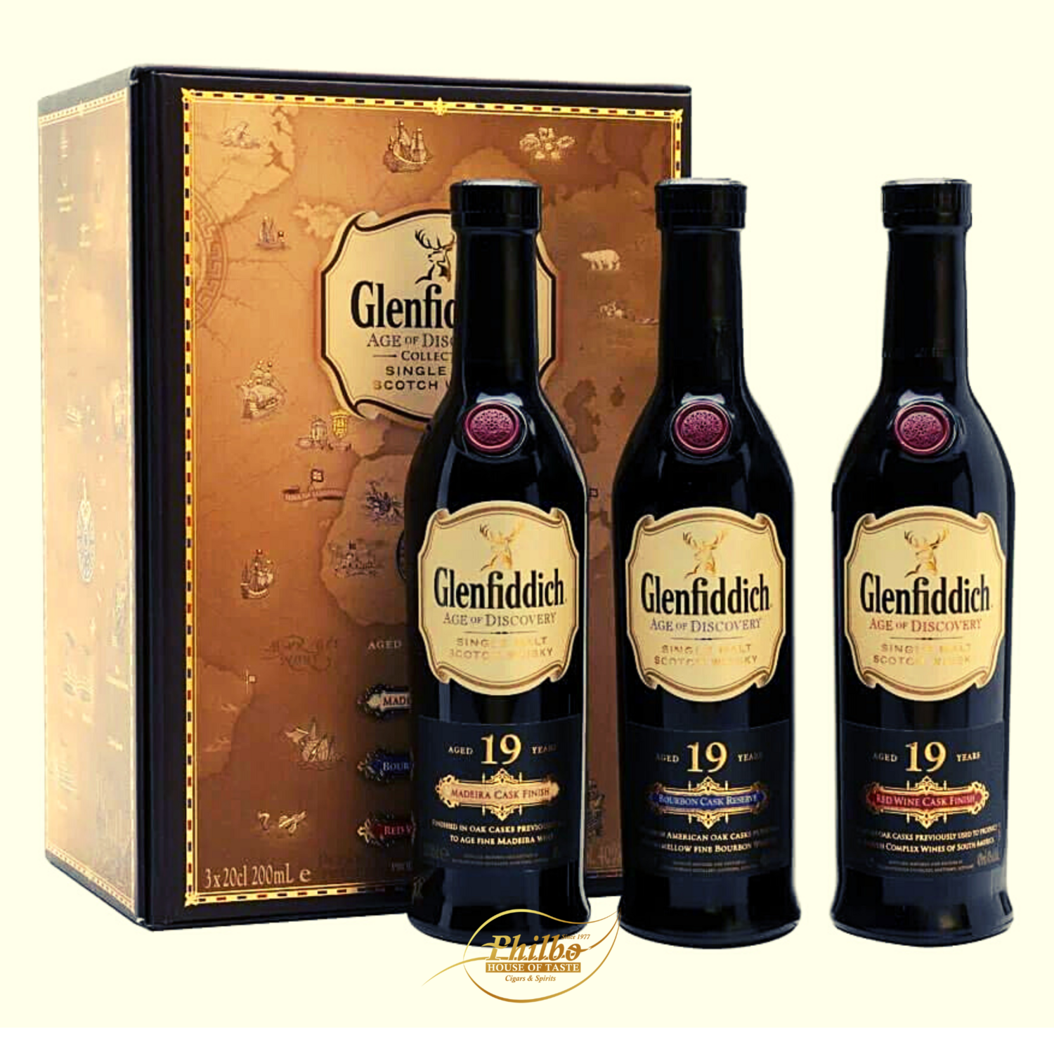 Glenfiddich 19y Age of Discovery 3 bottles SET 200ml