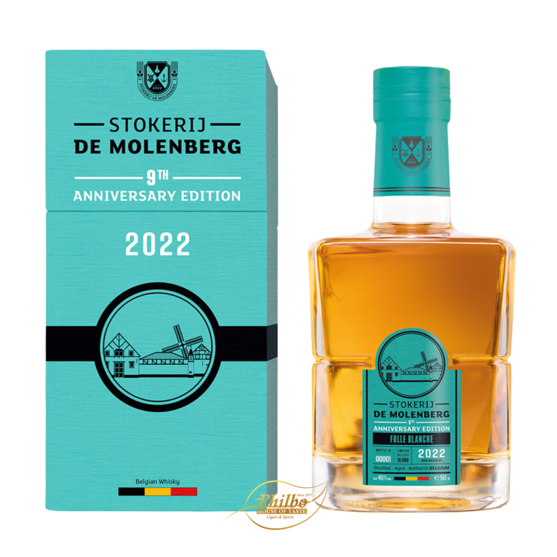 Stokerij De Molenberg Gouden Carolus 9th Anniversary Edition 2022 FOLLE BLANCHE 46% 50CL