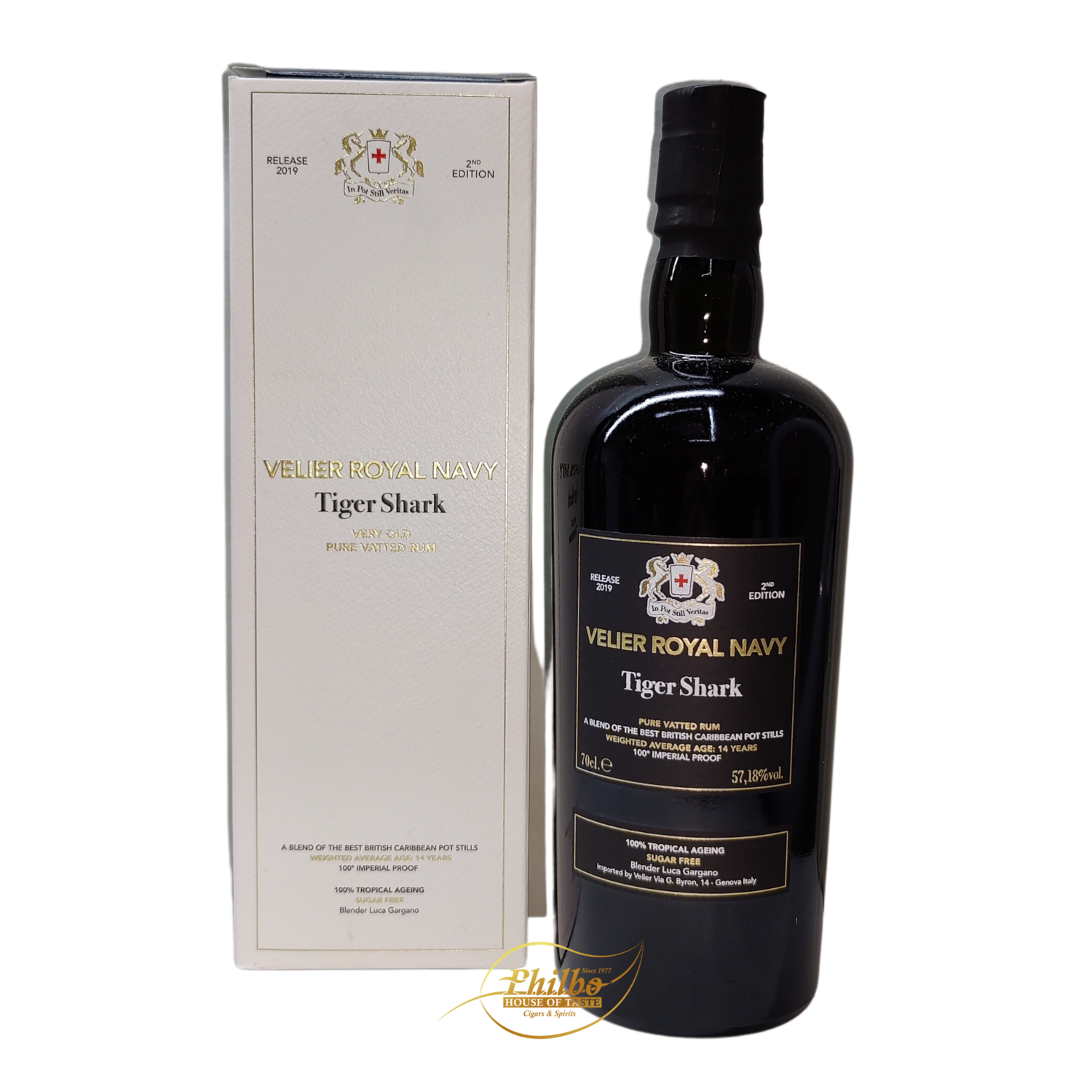 Velier Royal Navy 2019 Tiger Shark Pure Vatted 57.18% 700ml