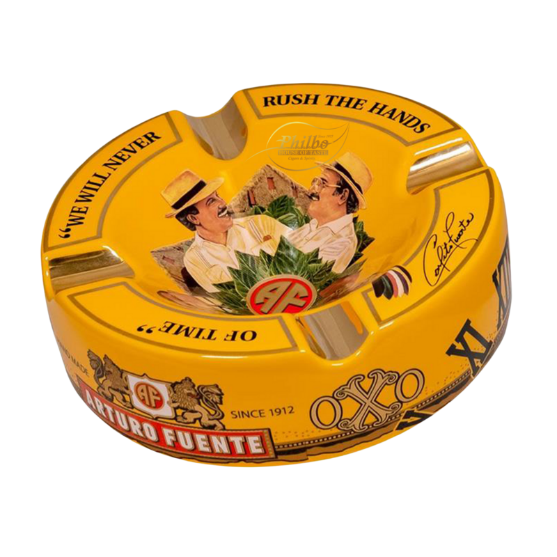 ASBAK ARTURO FUENTE ROND VERSIERD KERAMIEK FFOX OXO
