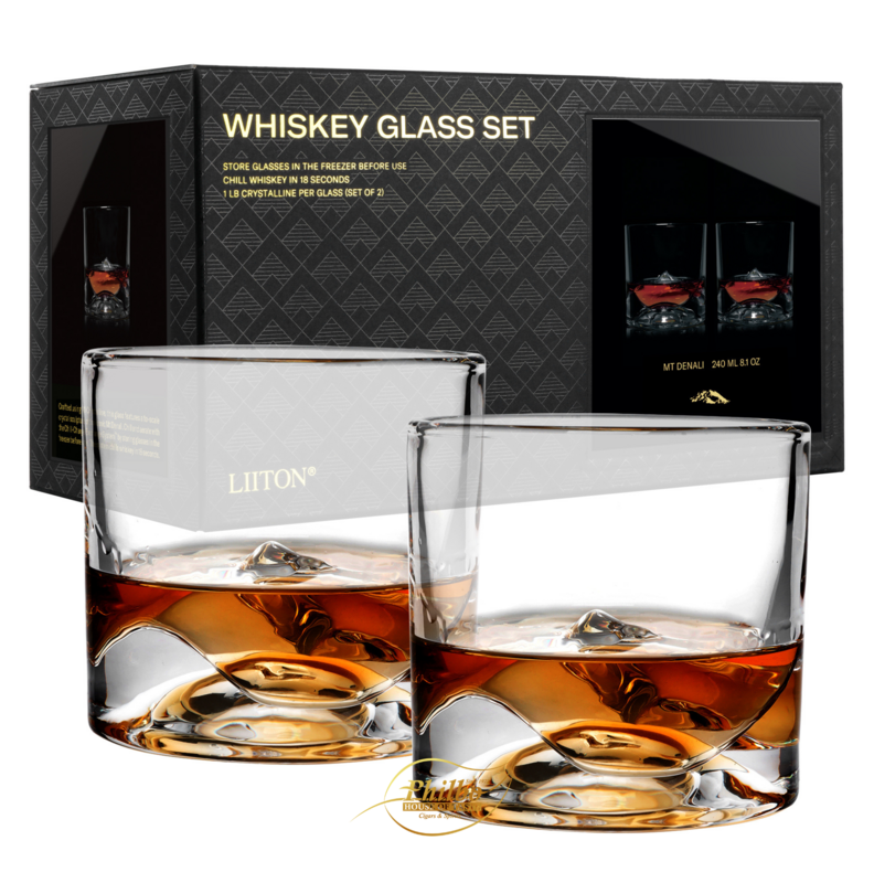 LIITON Crystal Whiskey giftset 2 Glass Mount Denali LIITON Crystal Whiskey giftset 2 Glass Mount Denali