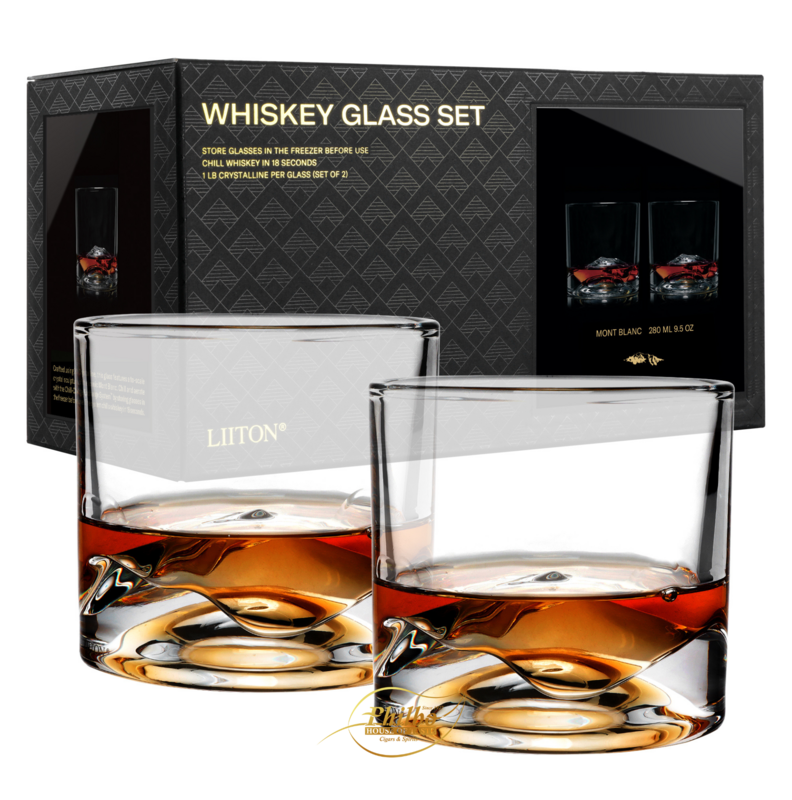 LIITON Crystal Whiskey giftset 2 Glass Mount Blanc LIITON Crystal Whiskey giftset 2 Glass Mount Blanc
