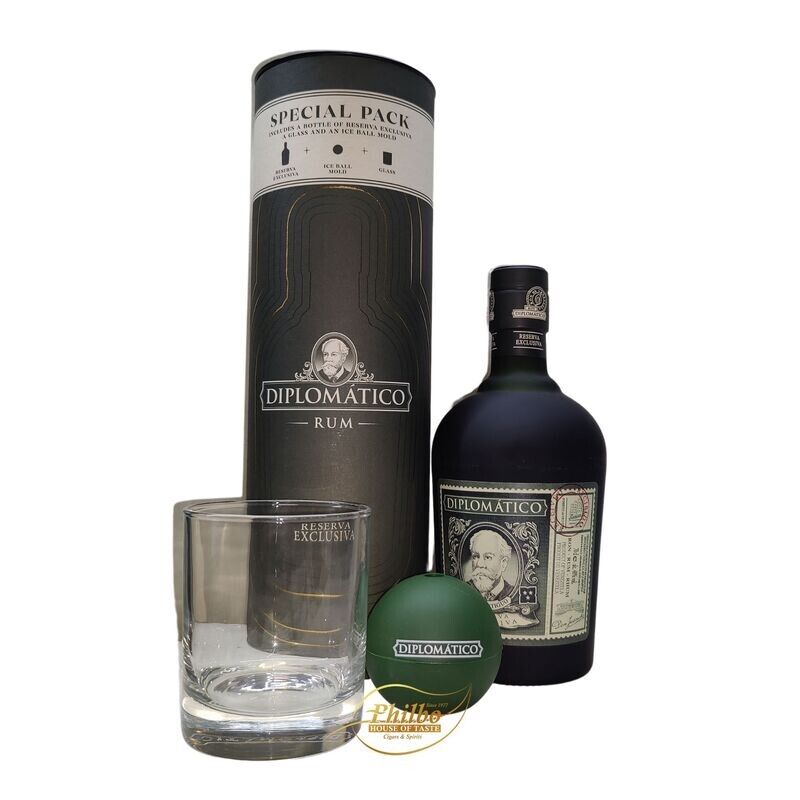 Diplomatico Reserva Exclusiva Giftbox With Glass 40% 700ml