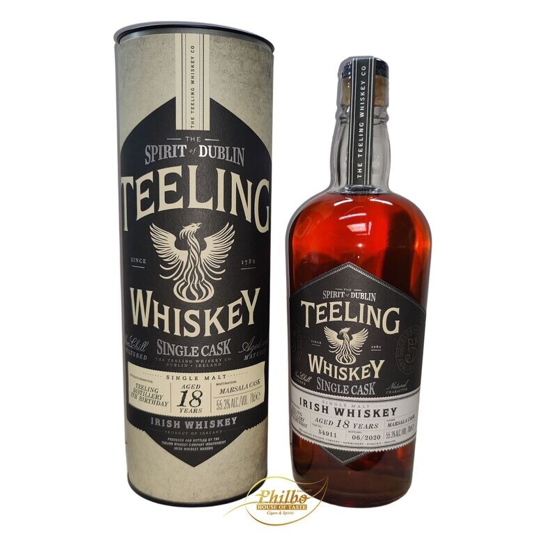 Teeling 18y Single Cask Marsala cask finished 5th birthday #54911 55.3% 700ml