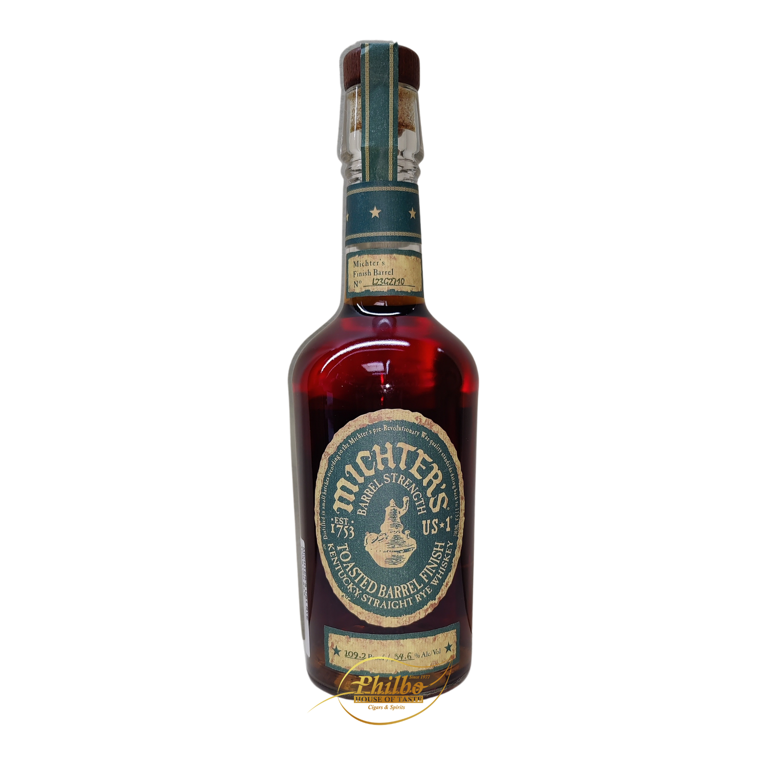 Michter's US 1 TOASTED BARREL FINISH RYE 54.6° 70cl Michter's US 1 TOASTED BARREL FINISH RYE 54.6° 70cl