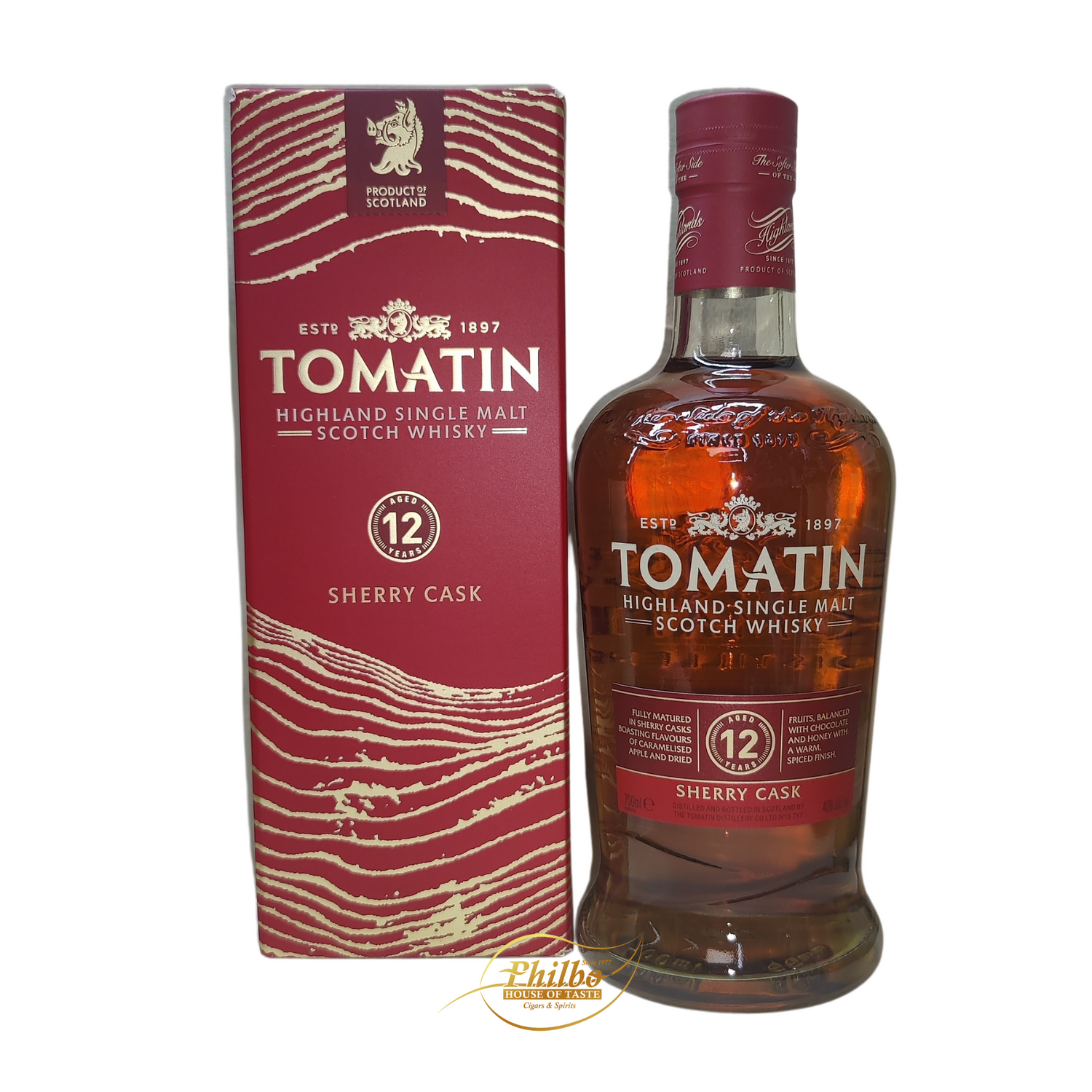 Tomatin 12y Sherry cask  40° 70cl
