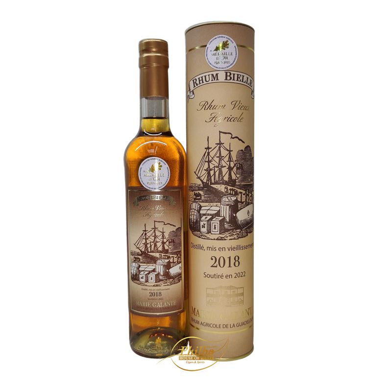 Bielle 2018 Vieux Agricole Marie Galante Guadeloupe Tube 42% 500ml