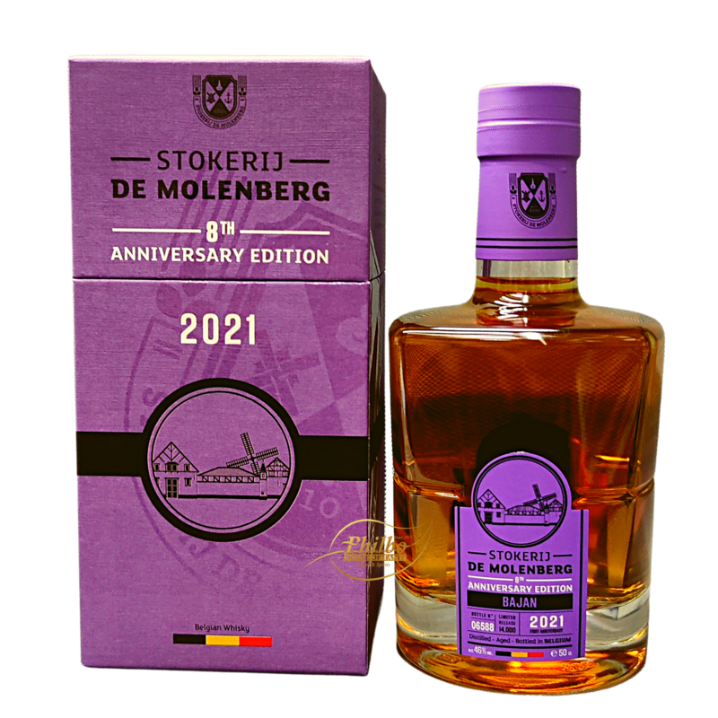 Stokerij De Molenberg Gouden Carolus 8th Anniversary Edition 2021 BAJAN 46% 50CL Stokerij De Molenberg Gouden Carolus 8th Anniversary Edition 2021 BAJAN 46% 50CL