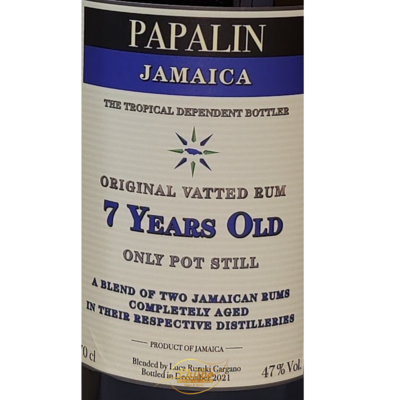 Velier Papalin Jamaica LMDW Exclusive 7y 47% 0,7l