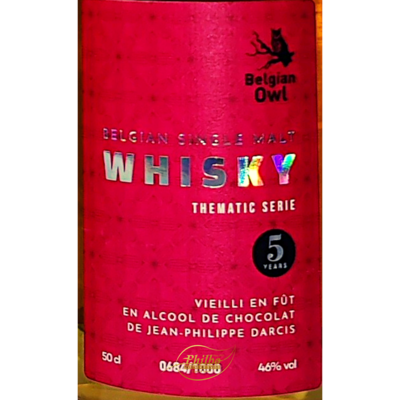 Belgian Owl 'THEMATIC SERIES' CHOCOLATE FINISH 46° 50cl