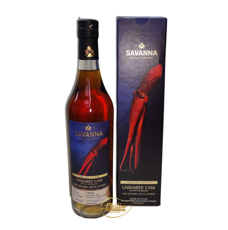 Savanna 2010 Unshared Cask for Belgium Fut #989 11y 60.5% 500ml