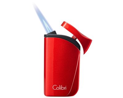 Aansteker Colibri Falcon Single Jet Metalic Rood