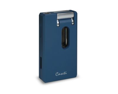 Aansteker Caseti Single Jet V-Cut + Punch Blauw Mat Aansteker Caseti Single Jet V-Cut + Punch Blauw Mat